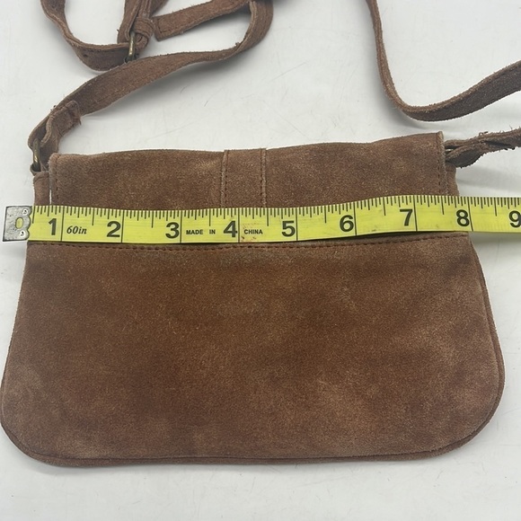 Sopresa Carmel Color Suede Crossbody Small Bag  BRN4235D - Picture 7 of 11